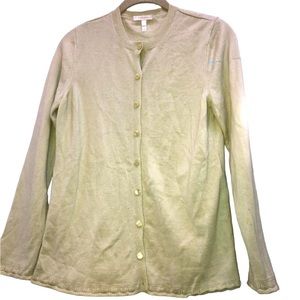 ESCADA Cashmere Silk pale pastel green cardigan sweater 40 M
no flaws 
38 bust